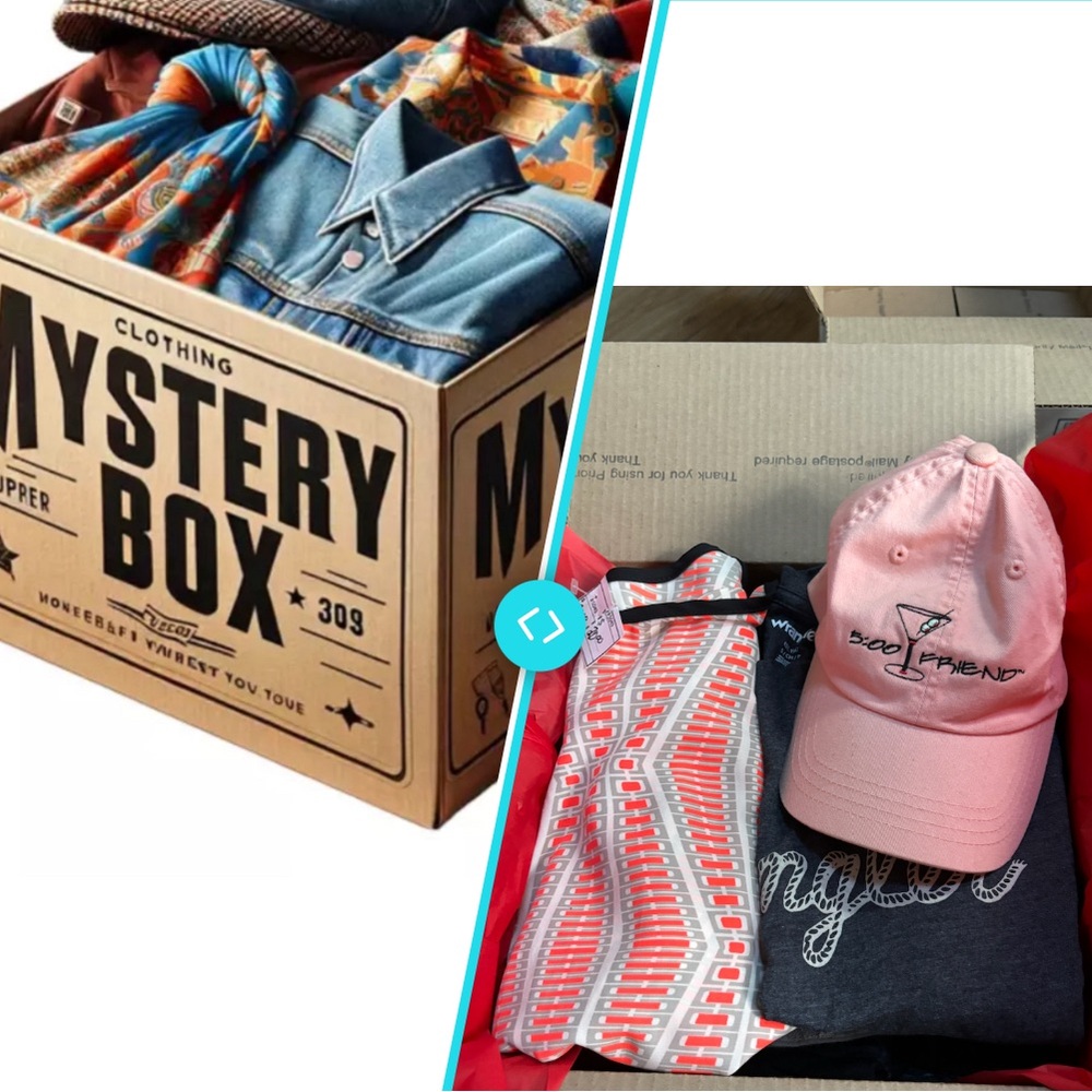 MYSTERY BOX WOMENS MIXED SIZE CLOTHING BUNDLE FOR RESALE Or SELF MB20 5 Lb Box